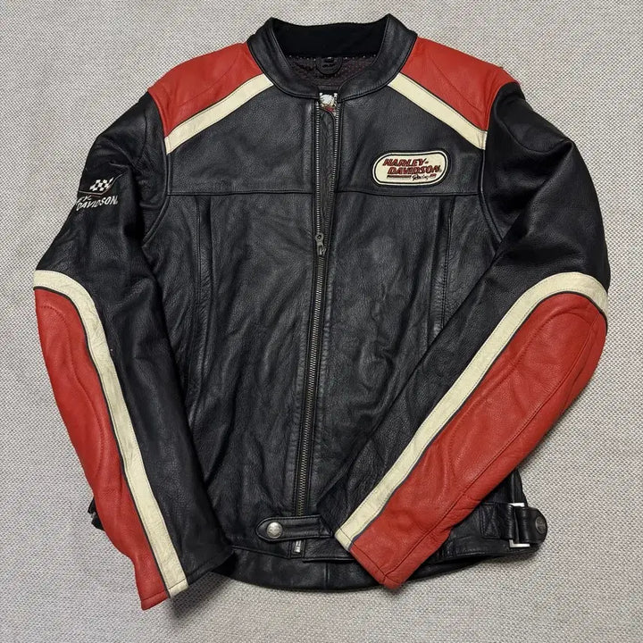 [BUNJANG] Harley Davidson Leather Rider Jacket / 할리데이비슨 가죽 라이더 자켓