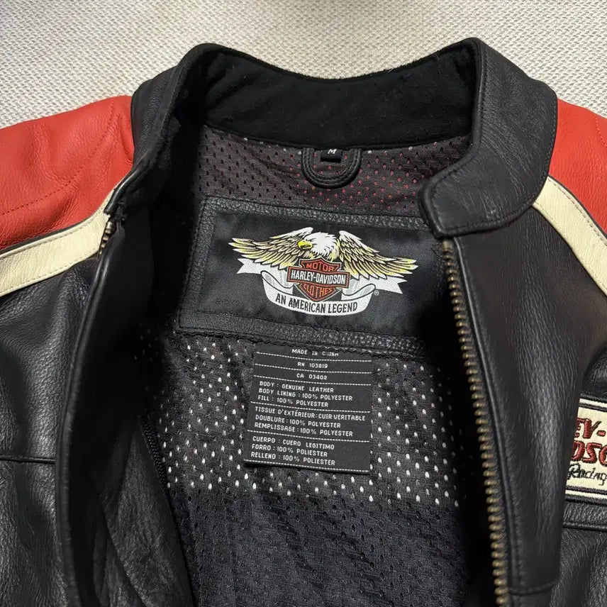 [BUNJANG] Harley Davidson Leather Rider Jacket / 할리데이비슨 가죽 라이더 자켓