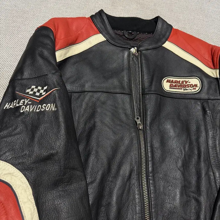 [BUNJANG] Harley Davidson Leather Rider Jacket / 할리데이비슨 가죽 라이더 자켓