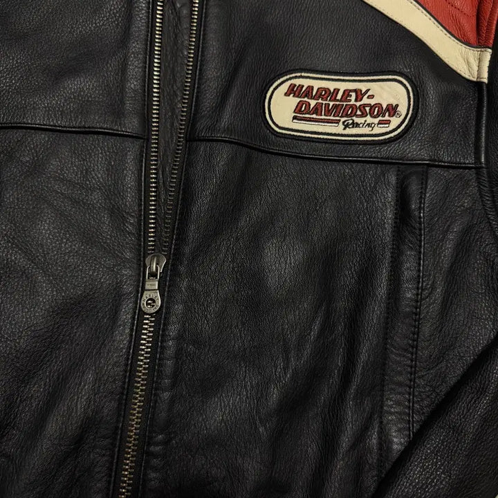 [BUNJANG] Harley Davidson Leather Rider Jacket / 할리데이비슨 가죽 라이더 자켓