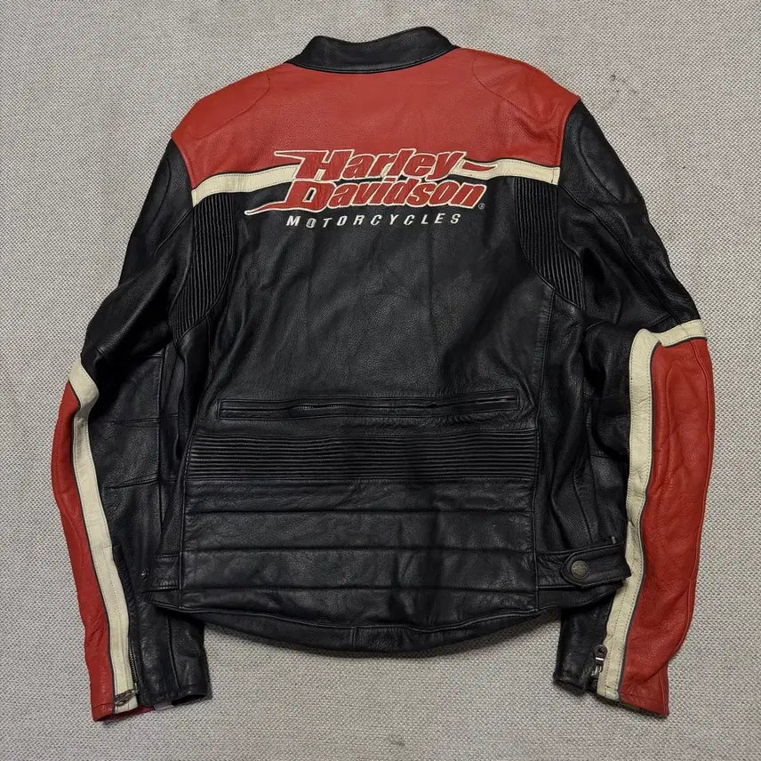 [BUNJANG] Harley Davidson Leather Rider Jacket / 할리데이비슨 가죽 라이더 자켓