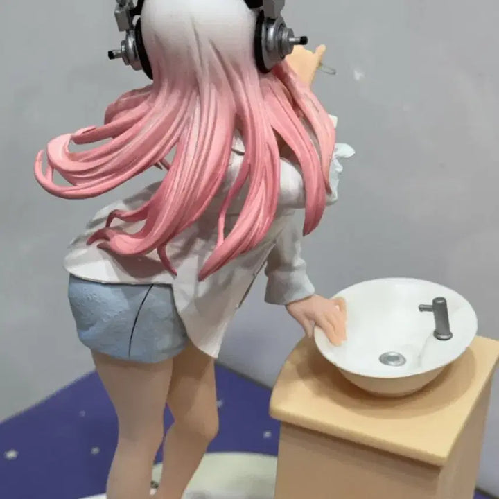 [BUNJANG] Super Sonico Morning Brushing Figure / 슈퍼 소니코 생활 밀착 취재 아침의 양치질 피규어 미소녀