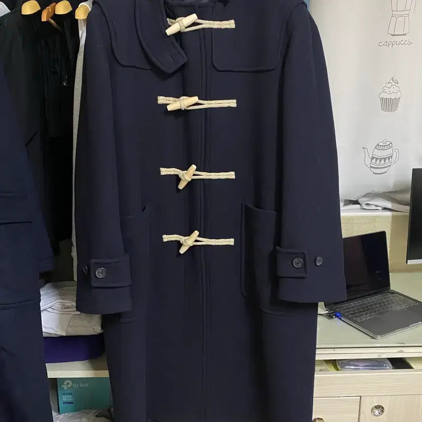 [BUNJANG] Musinsa Standard Wool Blend Oversized Duffle Coat / [L]A급 무탠다드 울 블렌드 오버사이즈 더플 코트 네이비