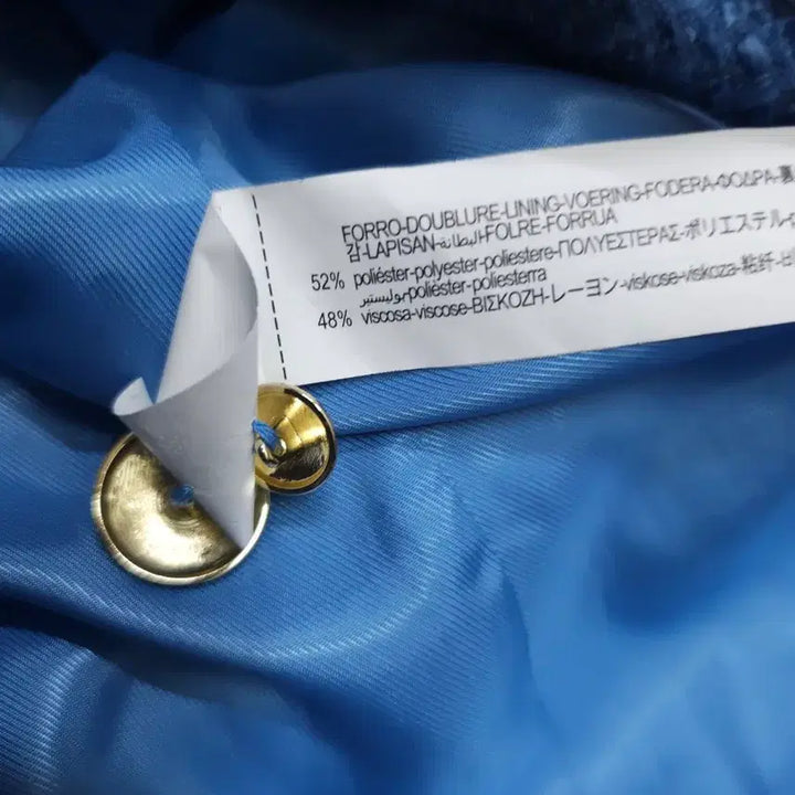 [BUNJANG] Zara Blue Tweed Gold Button Jacket / 새상품)자라 블루 트위드 금장 버튼 자켓