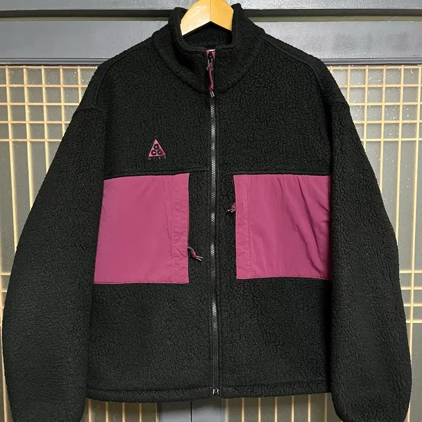 [BUNJANG] Nike ACG Fleece Jacket (Black/Pink) - XL / [XL]나이키acg 플리스 검핑