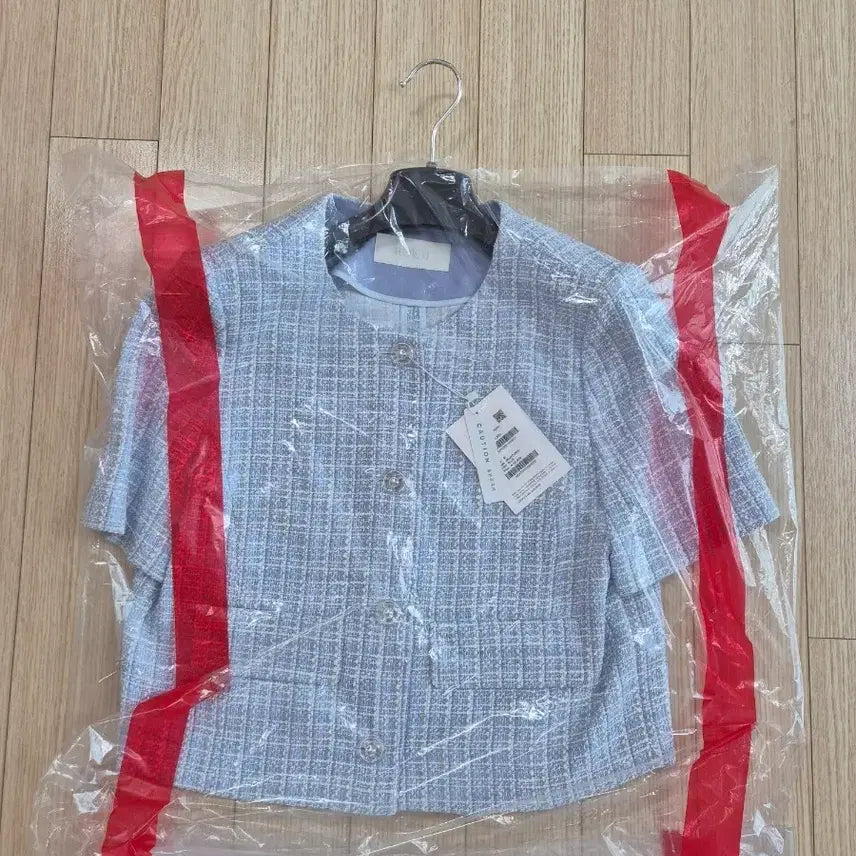 [BUNJANG] Roem Tweed Short Sleeve Jacket / 로엠 트위드 반팔 자켓