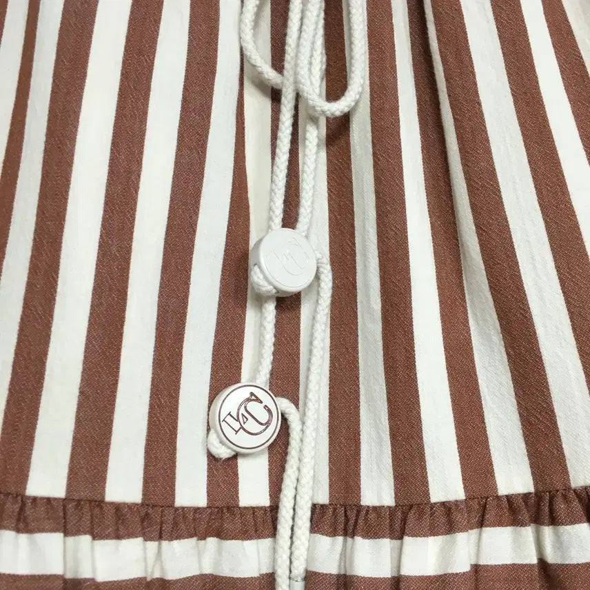 [BUNJANG] Lucky Chouette Striped Midi Skirt / 럭키슈에뜨 스트라이프 밴딩 스커트 36