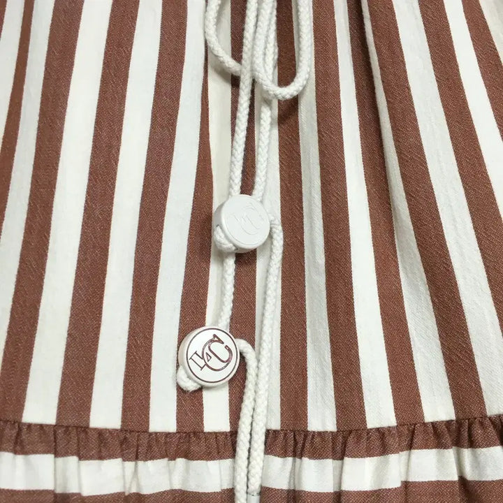 [BUNJANG] Lucky Chouette Striped Midi Skirt / 럭키슈에뜨 스트라이프 밴딩 스커트 36