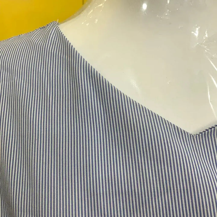 [SOLD OUT] 스트라이프 셔츠 원피스 하늘색