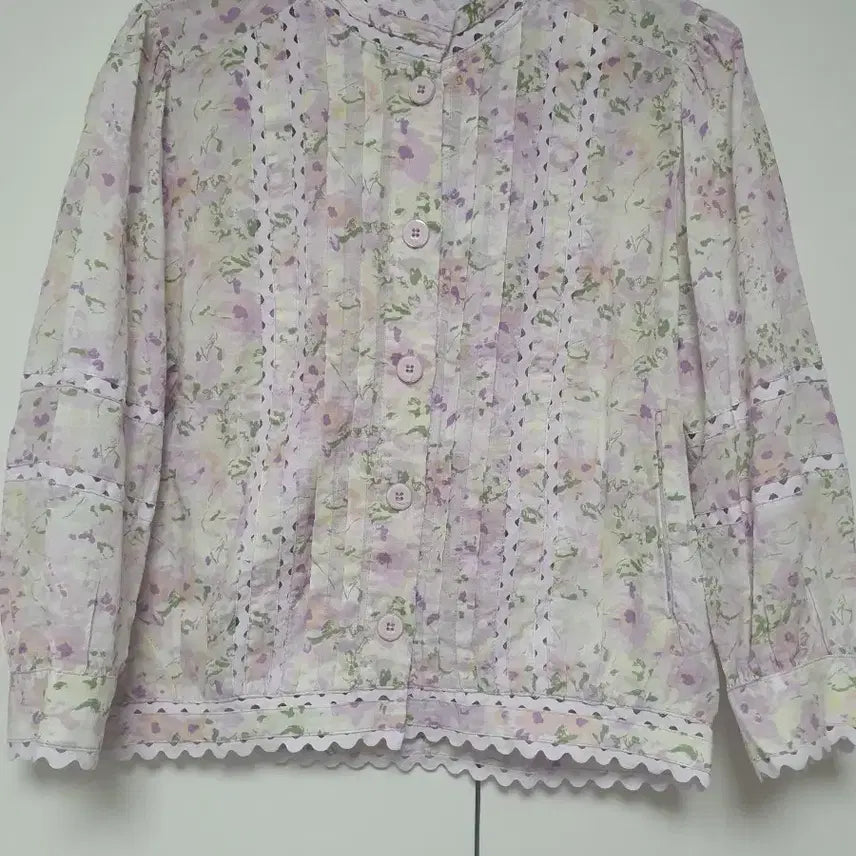 [BUNJANG] Thursday Island Flower Pattern Lace Blouse Size 85S New / 써스데이아일랜드 플라워 패턴 레이스 블라우스 85S사이즈 새옷