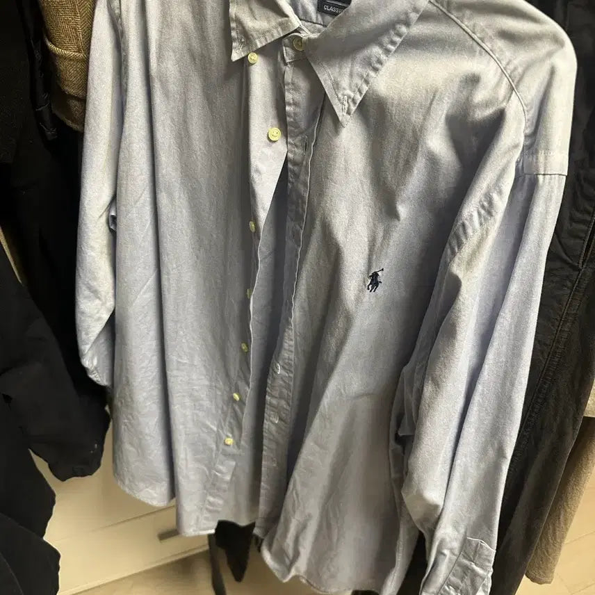 [BUNJANG] Polo Ralph Lauren Classic Fit Sky Blue Shirt / 폴로 랄프로렌 클래식 셔츠 하늘색
