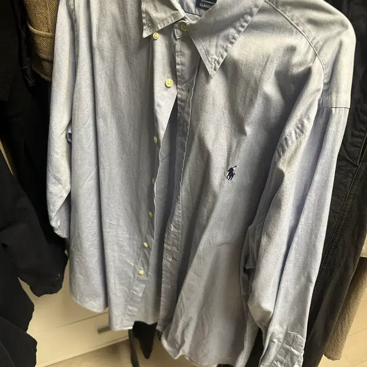 [BUNJANG] Polo Ralph Lauren Classic Fit Sky Blue Shirt / 폴로 랄프로렌 클래식 셔츠 하늘색