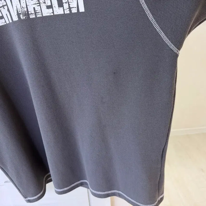 [BUNJANG] OVWM Charcoal Waffle Oversized Set (Top M, Bottom L) / 압도 와플 오버핏 차콜 OVWM 상의M 하의 L