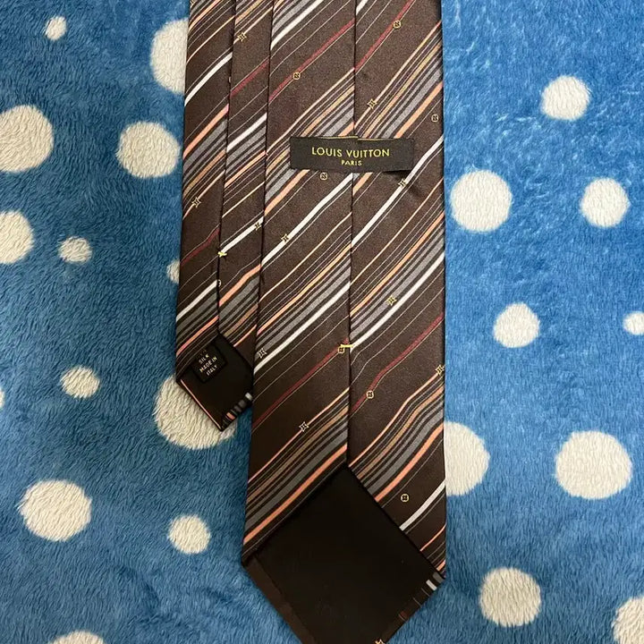 [BUNJANG] Louis Vuitton Regimental Brown Tie / 루이비통 브라운 레지멘탈 넥타이