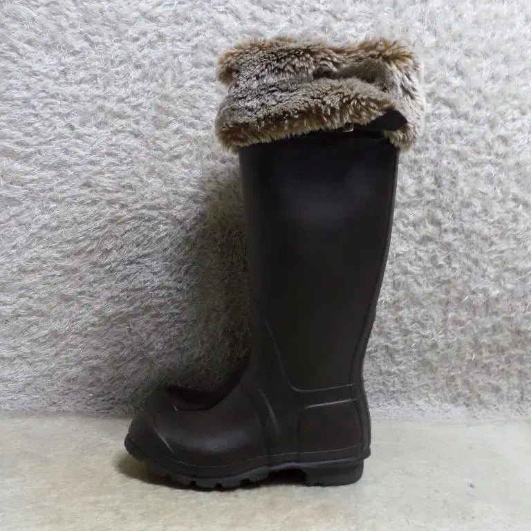 [BUNJANG] Hunter Rainbow Boots + Hunter Socks - Brown / 후루룩구제 235 헌터 레인보우 부츠 장화 헌터삭스 포함 브라운