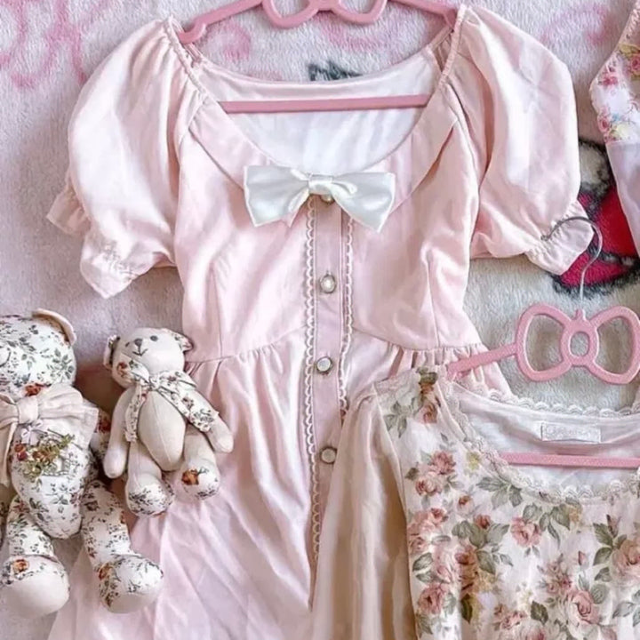 [BUNJANG] Liz Lisa Pink Blouse / 히메갸루핑크블라우스 리즈리사stc몽글일브핑크세스마루카메