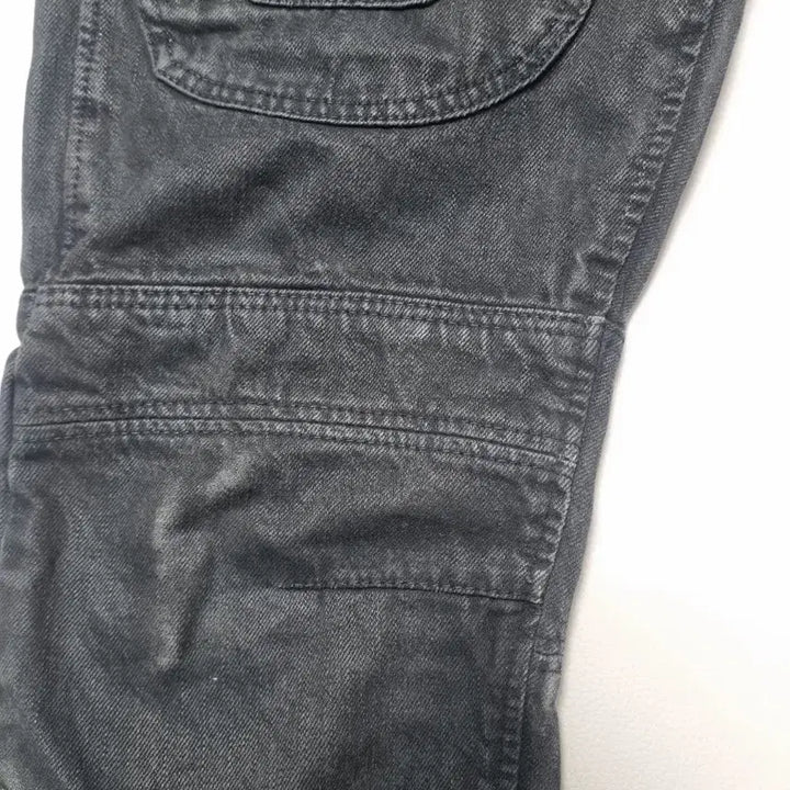 [BUNJANG] Polo Ralph Lauren Black Washed Denim Biker Pants / 폴로 랄프로렌 블랙 코팅 워싱 데님 바이커 팬츠