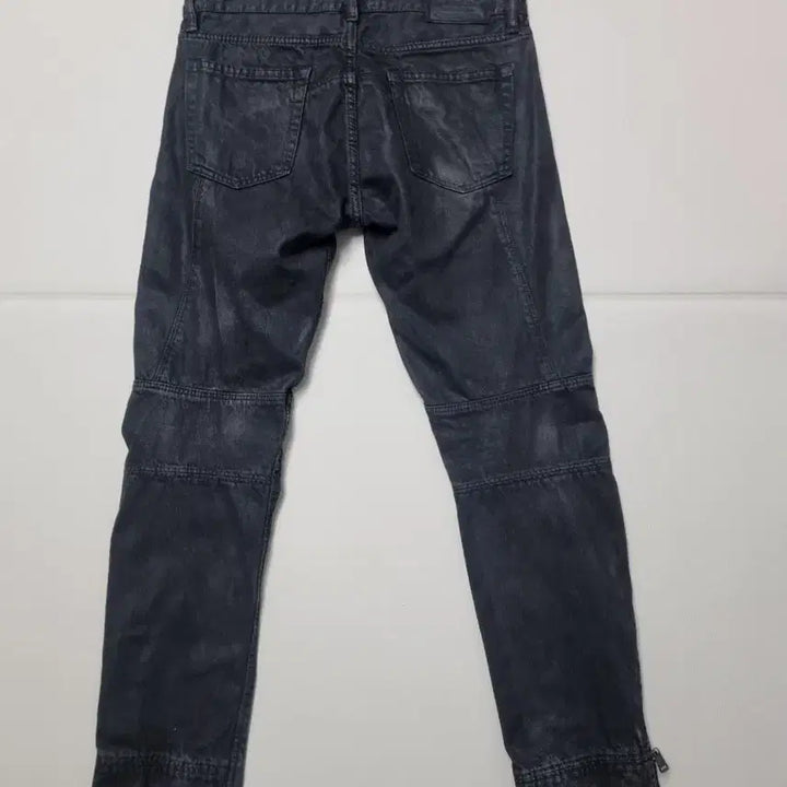 [BUNJANG] Polo Ralph Lauren Black Washed Denim Biker Pants / 폴로 랄프로렌 블랙 코팅 워싱 데님 바이커 팬츠