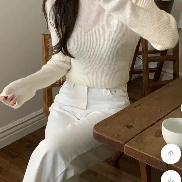[BUNJANG] Plant Shop Mohair Knit Top / 플랜트샵 모헤어 니트