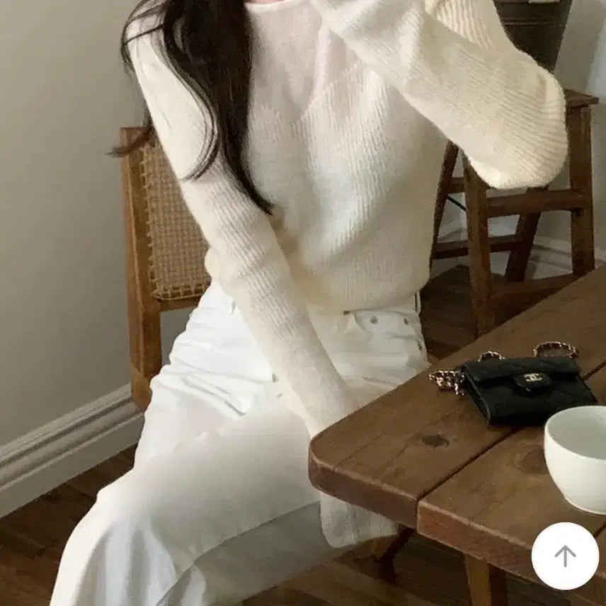 [BUNJANG] Plant Shop Mohair Knit Top / 플랜트샵 모헤어 니트