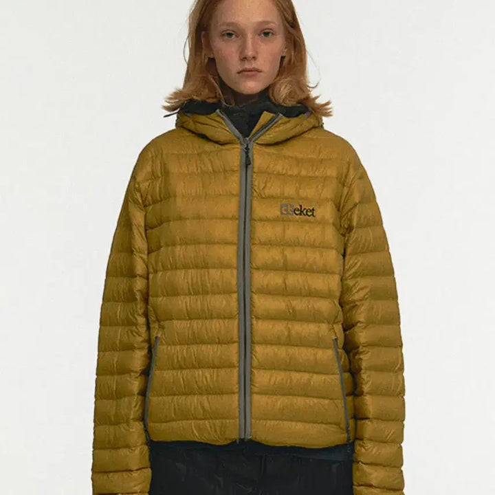 [BUNJANG] Tecket Lightweight Padded Jacket Yellow L / 테켓 경량패딩 옐로우 L