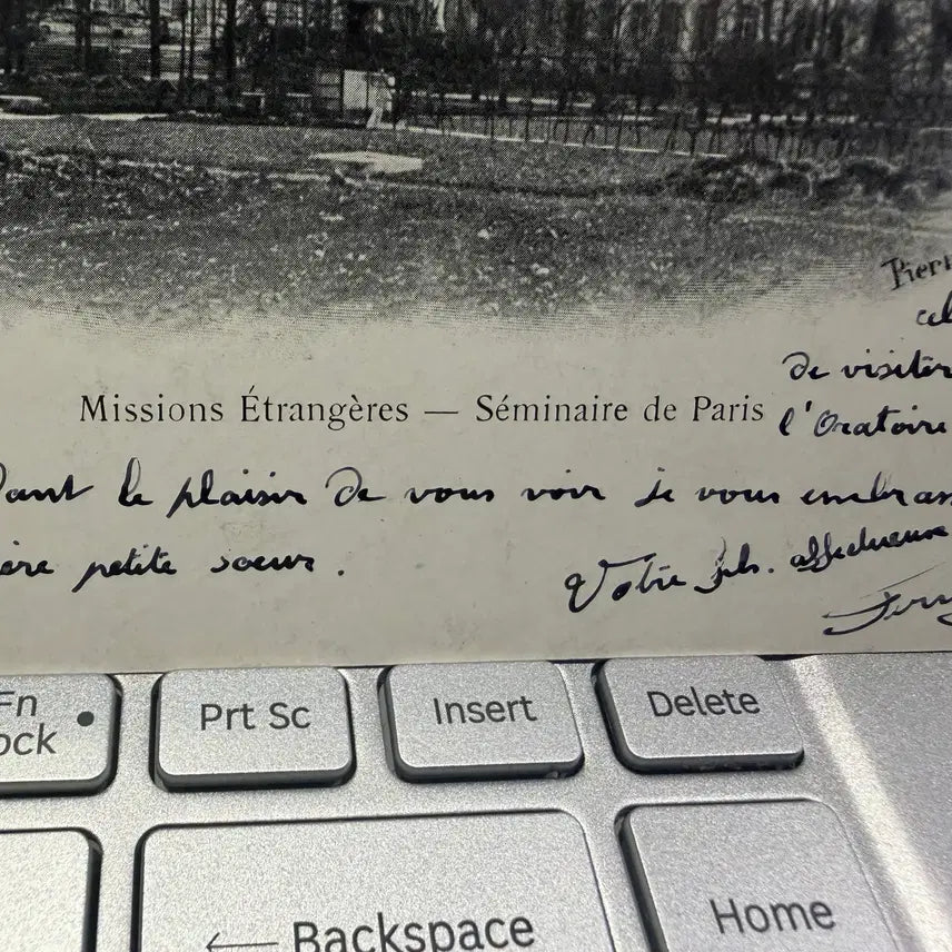 [BUNJANG] Fernand Roussel Handwritten Letter - 1903 / 1903년 - 천주교 카톨릭 페르낭 루셀 노 신부님 친필 - 공주 안성