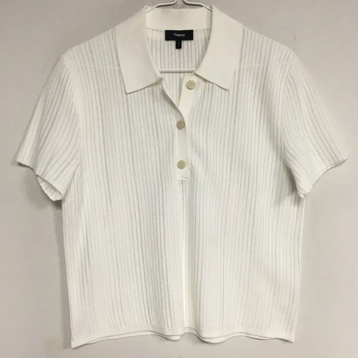 [SOLD OUT] 24 THEORY 띠어리 신상 크롭 반팔 니트 S
