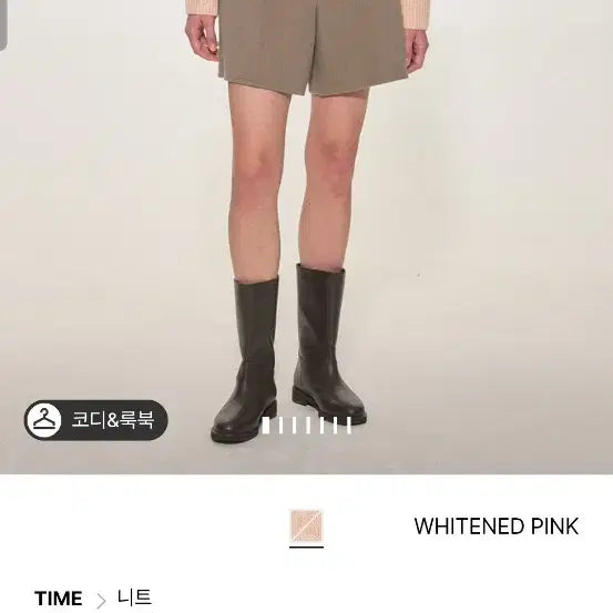 [BUNJANG] Time Cashmere Blend Fair Isle Turtleneck Knit / 한섬 타임 캐시미어 블렌드 페어 아일 터틀넥 니트