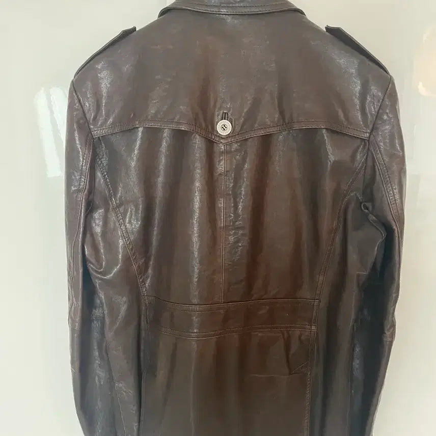 [BUNJANG] Intermezzo Brown Leather Jacket / 인터메조 브라운 가죽 자켓
