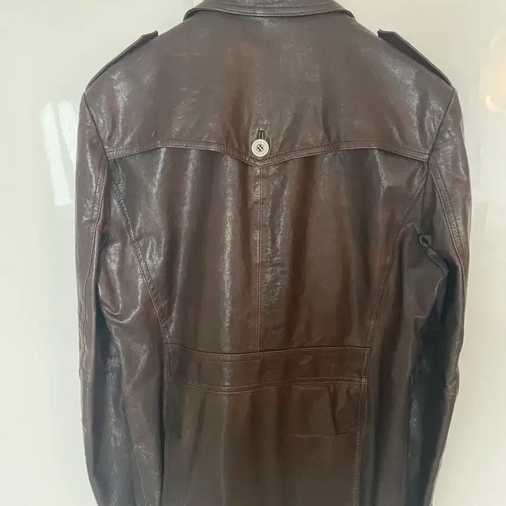 [BUNJANG] Intermezzo Brown Leather Jacket / 인터메조 브라운 가죽 자켓