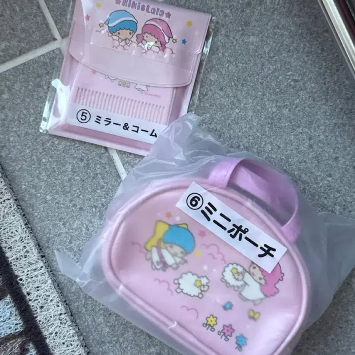 [BUNJANG] Kiki Lala Pink Mini Bag & Comb Set / 키키라라 핑크 미니 가방 & 빗 세트 쿠지