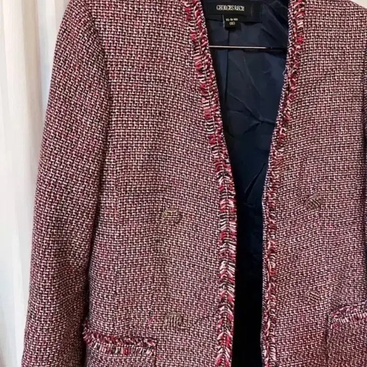 [SOLD OUT] Georges rech 조르쥬 레쉬 레드블랙 트위드 자켓 코트 거의새것