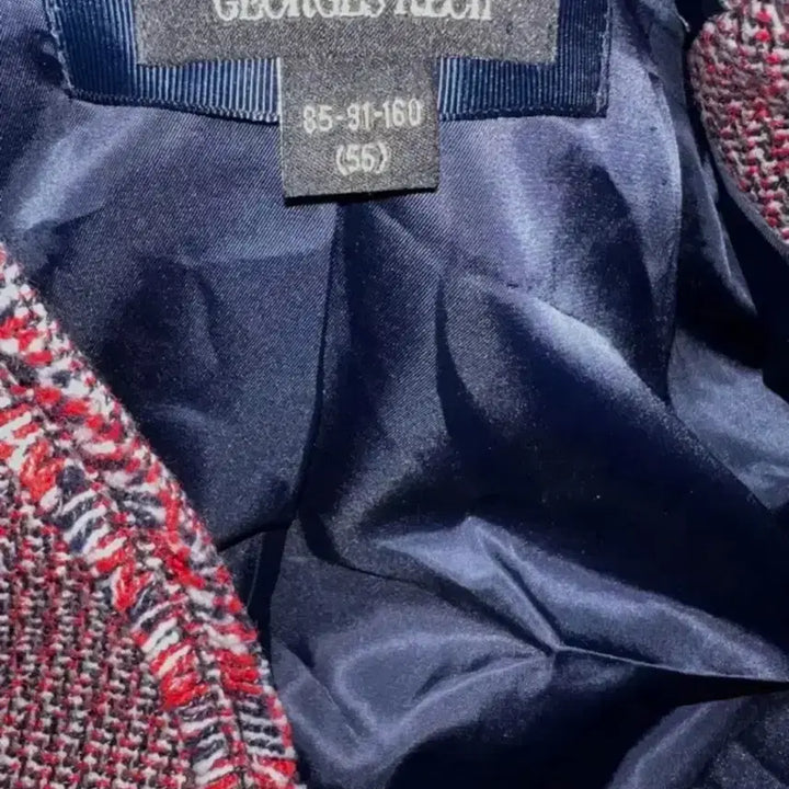 [SOLD OUT] Georges rech 조르쥬 레쉬 레드블랙 트위드 자켓 코트 거의새것