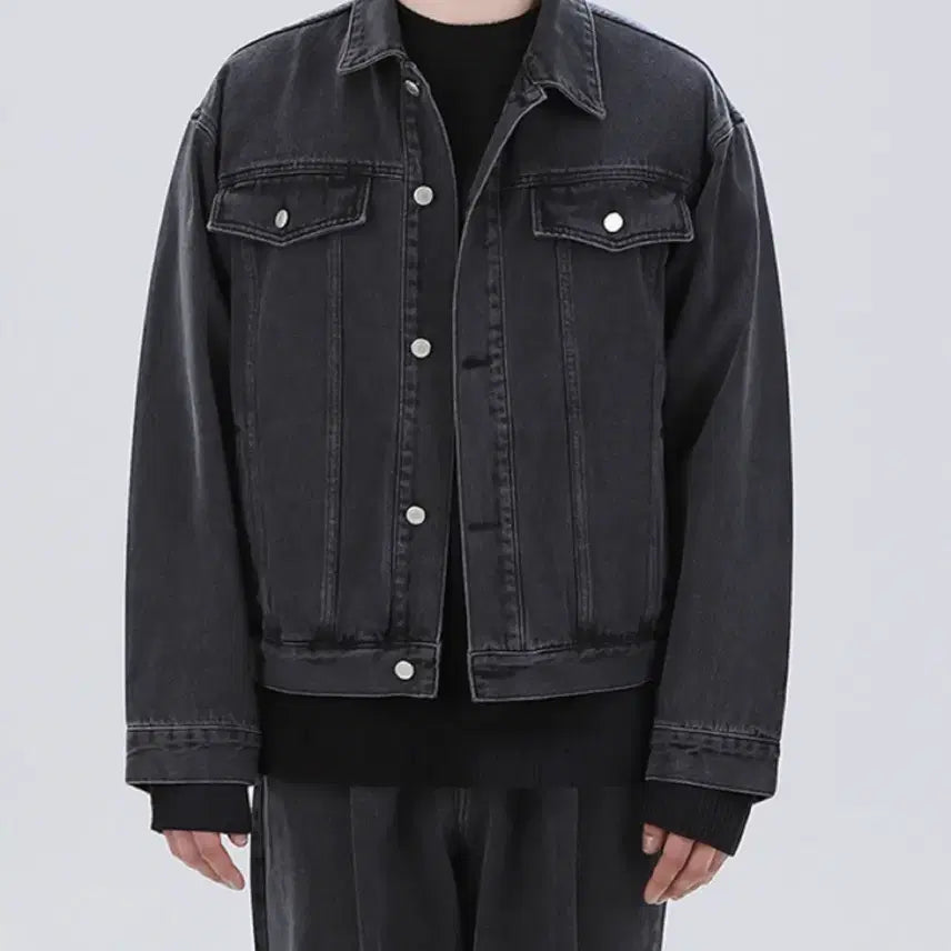 [BUNJANG] Topi Black Celadon Jacket XL / 토피 흑청자켓 XL