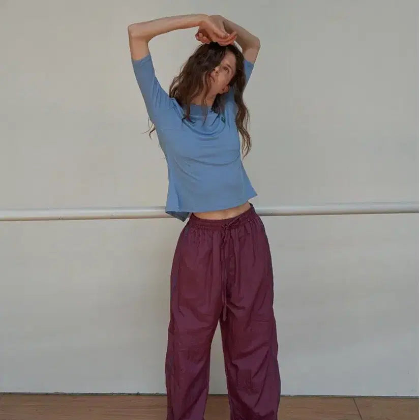 [BUNJANG] NOCONTENTS Windshield Pants Wine / 노컨텐츠 Windshield pants 윈드쉴드 팬츠 / wine 와인