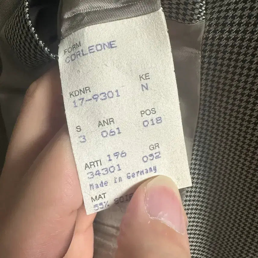 [BUNJANG] Hugo Boss Houndstooth Wool Silk Jacket / 휴고 보스 하운드투스 울 실크 자켓 52사이즈 판매