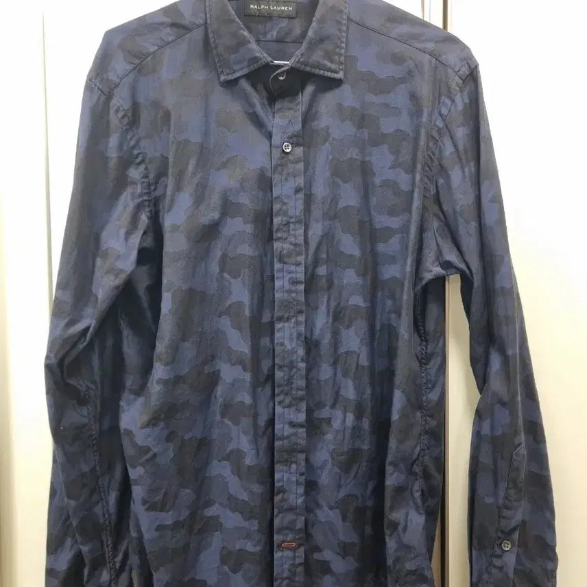 [BUNJANG] Ralph Lauren Black Label Navy Camo Shirt / 랄프로렌 블랙라벨 네이비 카모 셔츠