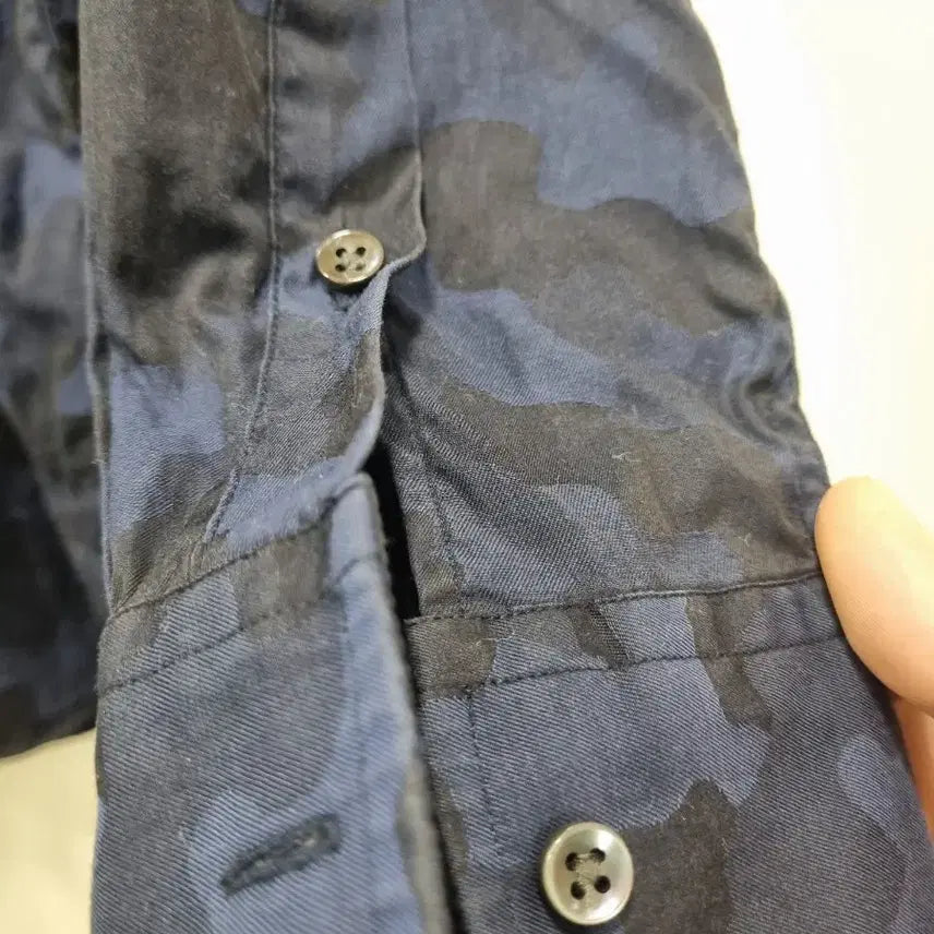 [BUNJANG] Ralph Lauren Black Label Navy Camo Shirt / 랄프로렌 블랙라벨 네이비 카모 셔츠