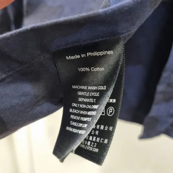 [BUNJANG] Ralph Lauren Black Label Navy Camo Shirt / 랄프로렌 블랙라벨 네이비 카모 셔츠