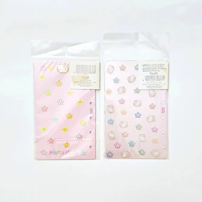 [BUNJANG] Kao Hana Kitty Diary Inserts Set / 카오하나 키티 다이어리 속지 6종세트, 키티다이어리 속지, 키티인덱스속지