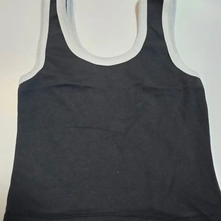 [BUNJANG] Navy Tank Top and Shorts Set / 나시 팬츠 세트 착샷