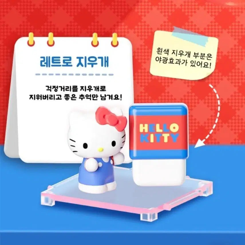 [SOLD OUT] 헬로키티 문구점 시리즈 랜덤 피규어 레트로 지우개