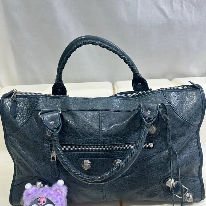 [BUNJANG] Balenciaga Giant City Motorbag Marine Blue Handbag / [A+ 정품] 발렌시아가 자이언트 시티 모터백 마린블루