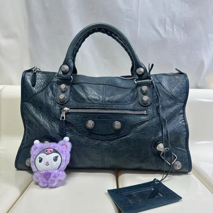 [BUNJANG] Balenciaga Giant City Motorbag Marine Blue Handbag / [A+ 정품] 발렌시아가 자이언트 시티 모터백 마린블루