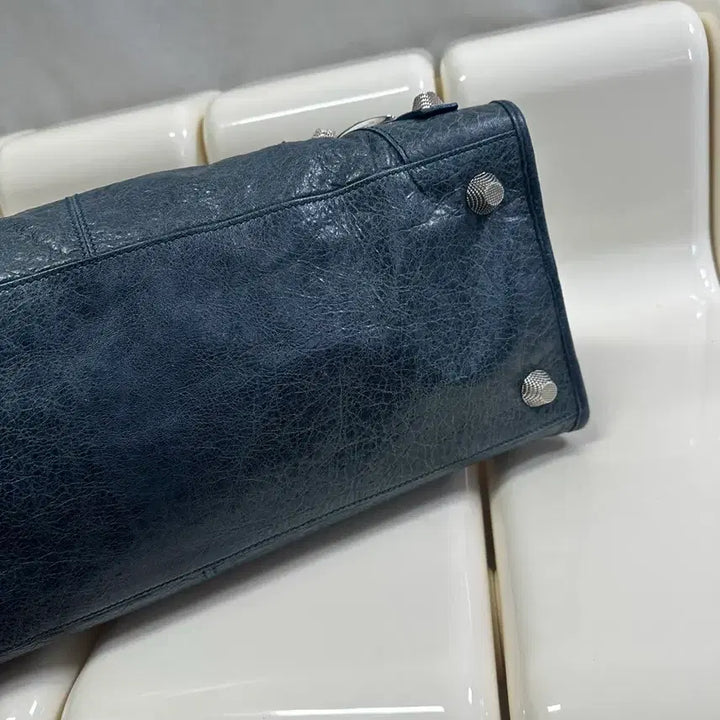 [BUNJANG] Balenciaga Giant City Motorbag Marine Blue Handbag / [A+ 정품] 발렌시아가 자이언트 시티 모터백 마린블루