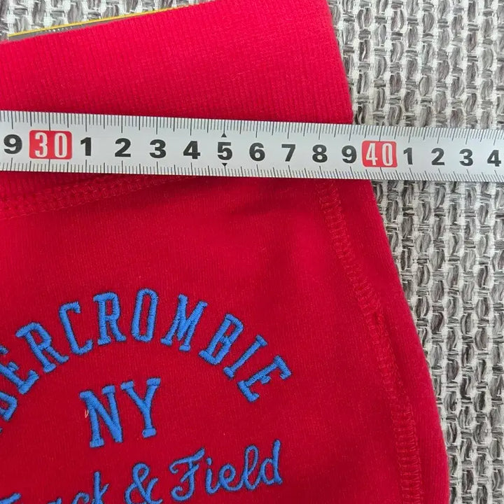 [BUNJANG] Abercrombie Track Sweatpants Red M Size / 아베크롬비 트랙 스웹팬츠 레드 새상품M사이즈