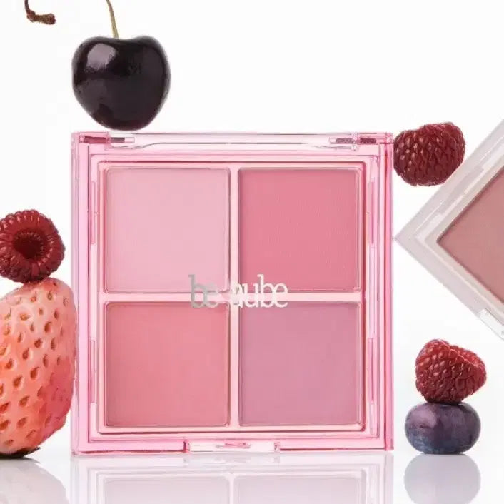 [BUNJANG] B.O.F Mix Match Cheek Palette Berry Berry Limited + Puff / 비오브 믹스 매치 치크팔레트 베리베리 한정 + 퍼프 새상품