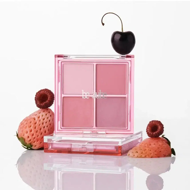 [BUNJANG] B.O.F Mix Match Cheek Palette Berry Berry Limited + Puff / 비오브 믹스 매치 치크팔레트 베리베리 한정 + 퍼프 새상품