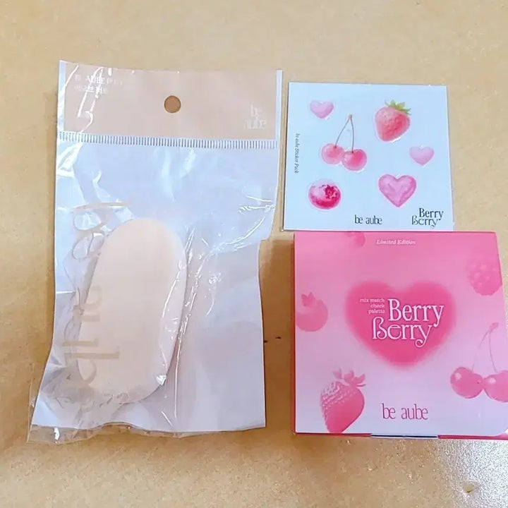 [BUNJANG] B.O.F Mix Match Cheek Palette Berry Berry Limited + Puff / 비오브 믹스 매치 치크팔레트 베리베리 한정 + 퍼프 새상품