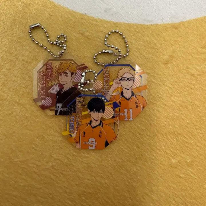 [BUNJANG] Haikyuu Tsukishima/Kageyama/Atsumu Acrylic Keyring Bundle Set / 하이큐 아크릴 키링 츠키시마/카게야마/미야 아츠무 일괄판매